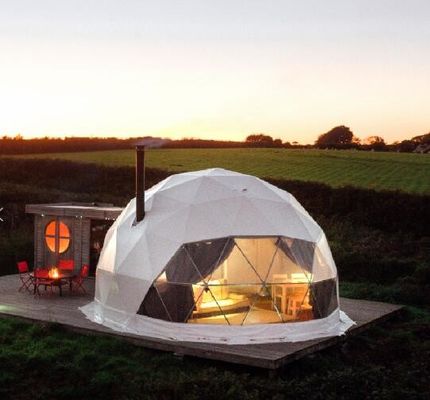 7M Camping Clear Geodesic Koepeltent met van de Partijtenten van de Isolatiekoepel Openlucht de Koepeltent