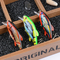 3 kleuren4.3cm/4.4g 6#Hooks 3D Ogen Plastic het Schilderen Aas 0.30m0.6M Floating Crank Fishing-Lokmiddel