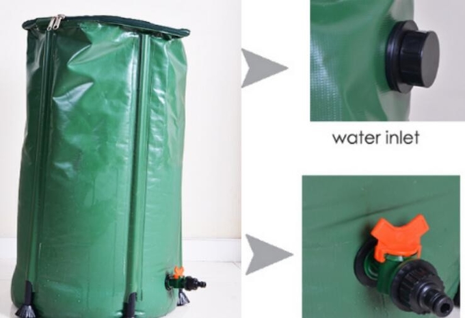 Flexibel van het het Wateruiteinde van pvc van 100L Opvouwbaar de Regenvat voor de Collector van het Tuinregenwater 2