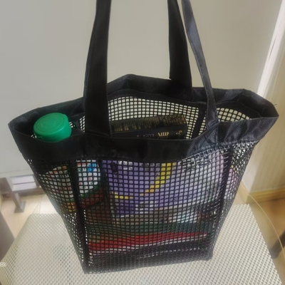 Sterk draagvermogen Winkelwagen Beach PVC Mesh Bag Custom Design Logo