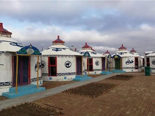 Ervaar de charme van de Mongoolse cultuur Yurt Bamboe structuur Geodetische koepel tent