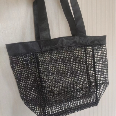 OEM Service Mesh Handbag Voor Beach Outdoor Sports Of Winkelen PVC Mesh opslagzak