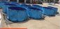 De vuurvaste 4000L-Tank van Geteerd zeildoekvissen met Blauwe van de Voerings Milieupvc van de Vissenvijver Opvouwbare de Vissentank