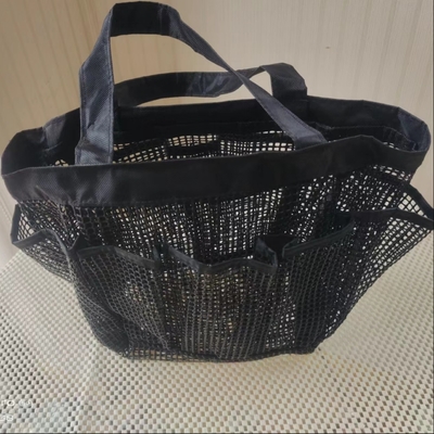 Familie essentiële multifunctionele PVC bedekte mesh opslagzak winkelzak mesh tote zak