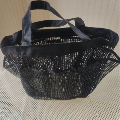 Adembenemende PVC mesh strandtas sporttas voor buitenactiviteiten aangepast logo