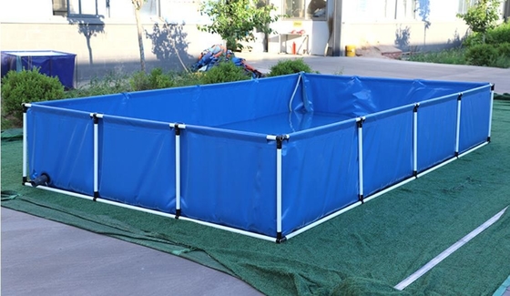 Op maat gemaakte, opvouwbare fish tank met tarpolen voor specifieke aquacultuur