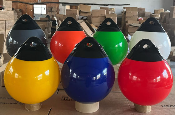 A55 D 21,6“ *H 23,6“ (duim) de Opblaasbare UV het Stootkussenfairway van de Bewijsboot Boei van het Vlotterdok