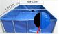 Dikte 1.0mm 100000L-van het Geteerde zeildoekvissen van pvc Vouwbare van de Tankvissen van de de Vijver Plastic Tank de Vissenvijver van Diy