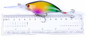 6 de Laseraas 0.30m1.5M van kleuren11cm/18g 4#Hooks 3D Ogen Floating Crank Fishing-Lokmiddel