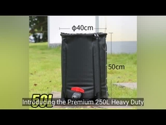 Kas PVC Tuin Regenvaten, Opvouwbare Plastic Watervaten 150L Draagbare Watervaten